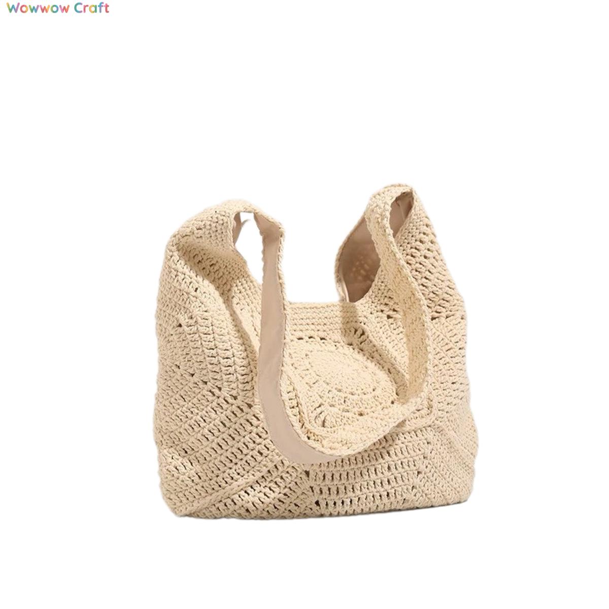 Shoulder Bags,Totes,Crochet Bags,Vintage design lazy style handmade crochet handbag - Beach bag for seaside holiday